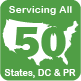 Servicing All 50 States, DC, & Puerto Rico
